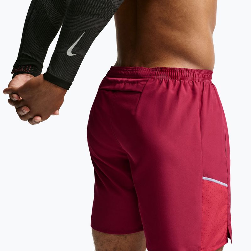 Pantaloncini da corsa da uomo Nike Miler tough red/sport red 6