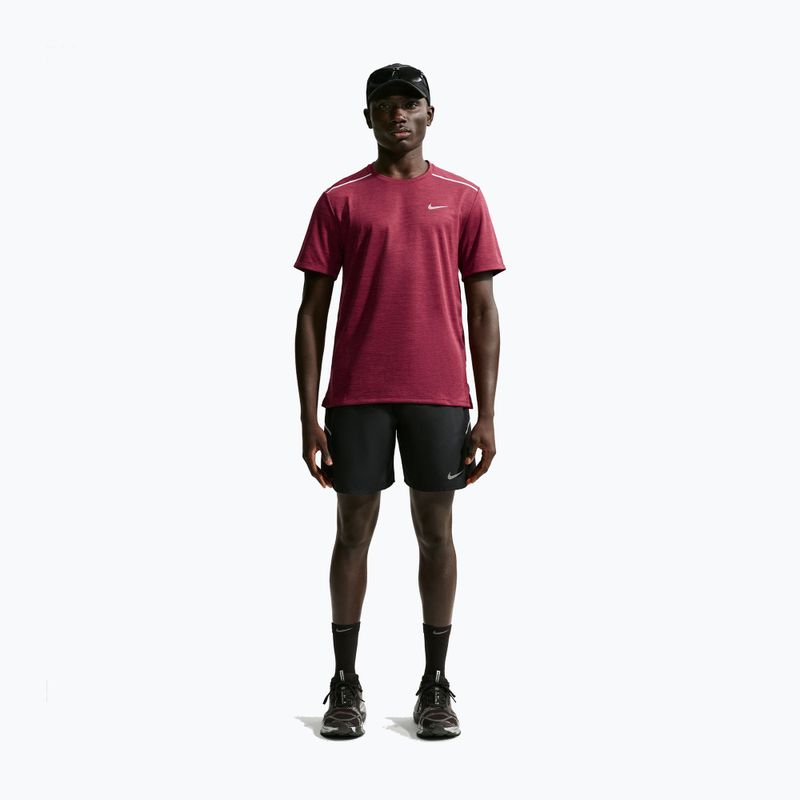 Maglia da corsa da uomo Nike Miler Dri-Fit UV tough red/mystic dates 2