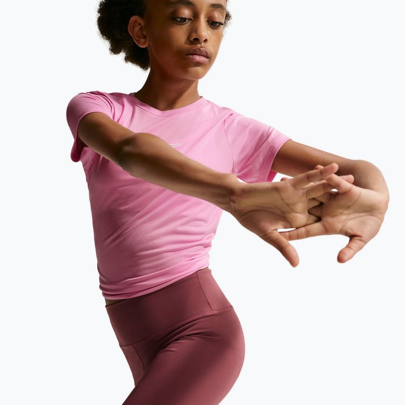 Pantaloncini bambini Nike One pink smoke/white 4