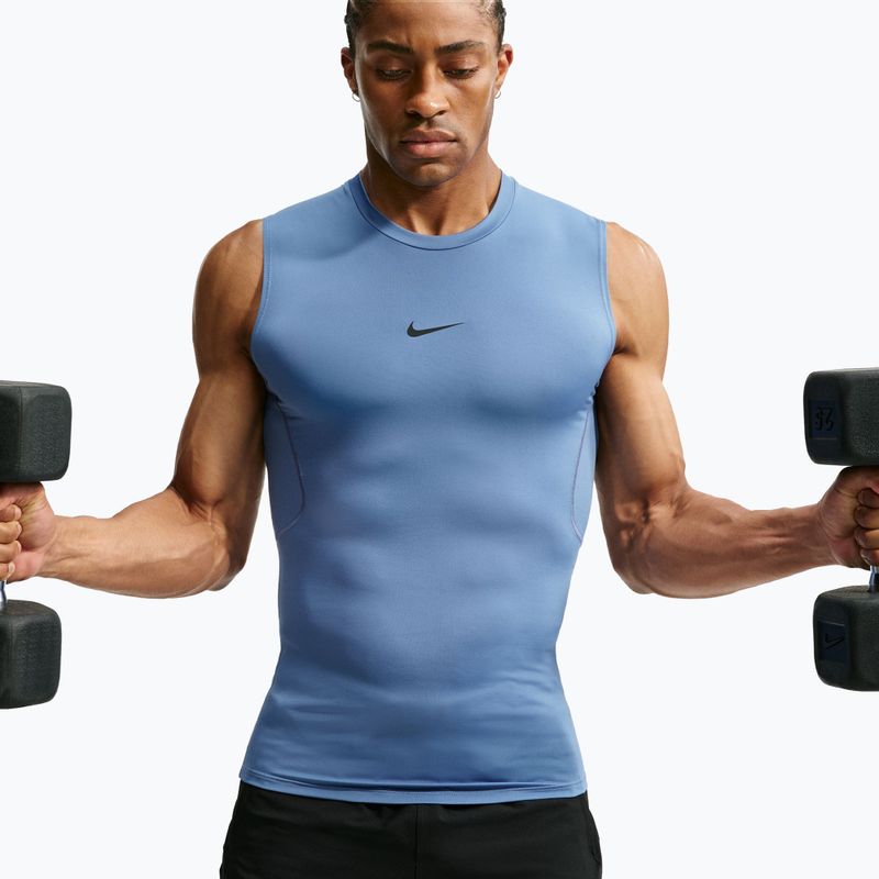 Maglia training da uomo Nike Pro indigo storm/black 5