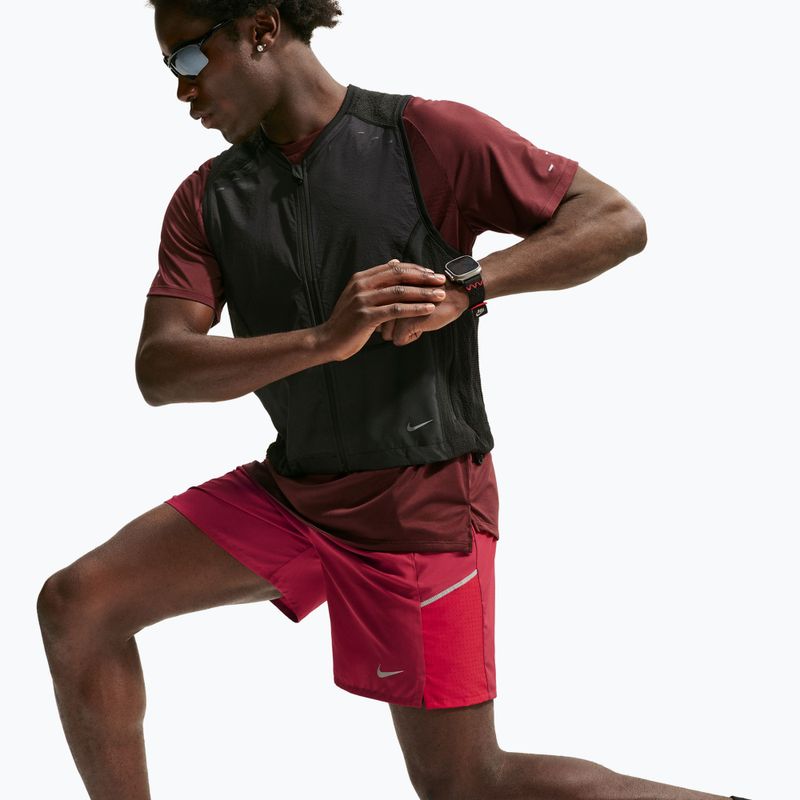Pantaloncini da corsa da uomo Nike Miler tough red/sport red 4