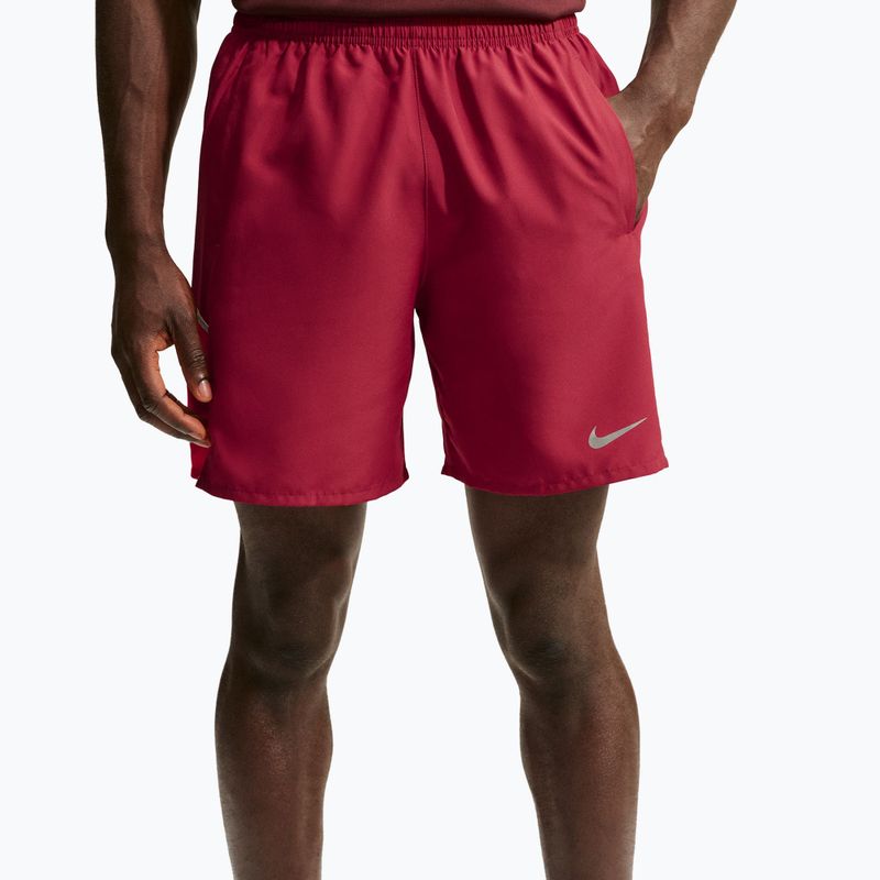 Pantaloncini da corsa da uomo Nike Miler tough red/sport red 5