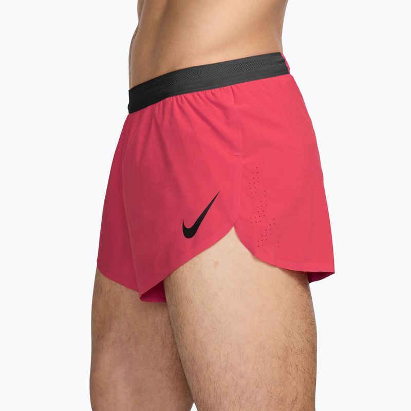 Pantaloncini da corsa da uomo Nike AeroSwift fusion red/black 3
