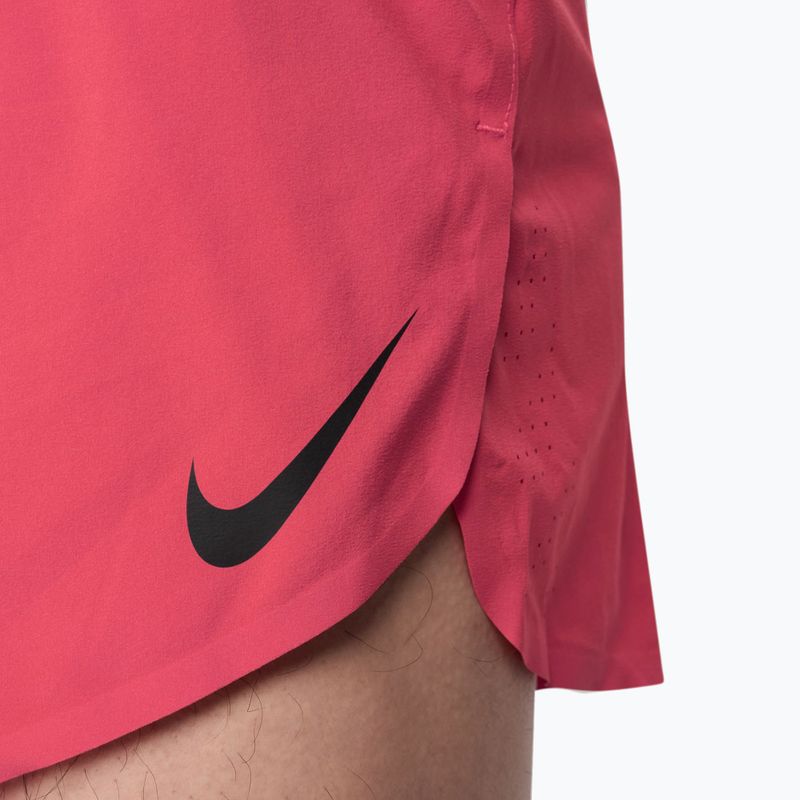 Pantaloncini da corsa da uomo Nike AeroSwift fusion red/black 4
