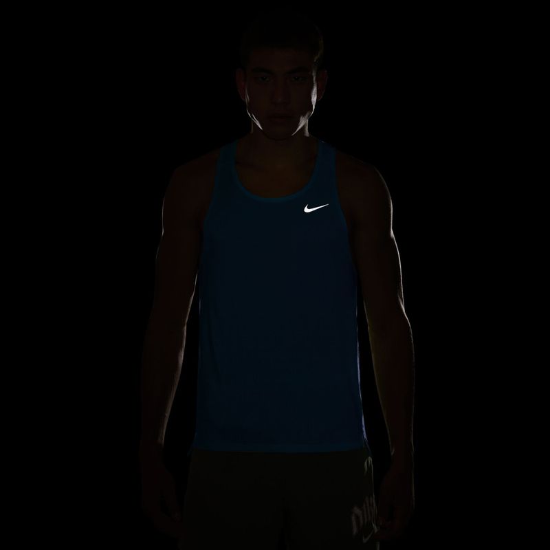 Maglia da corsa da uomo Nike Fast Dri-Fit light current blue 4