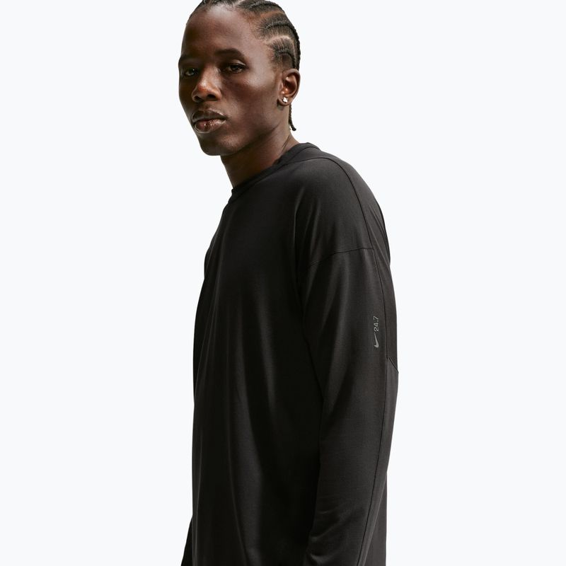 Longsleeve da uomo Nike 24.7 ImpossiblySoft Light black/black/dark smoke grey 3