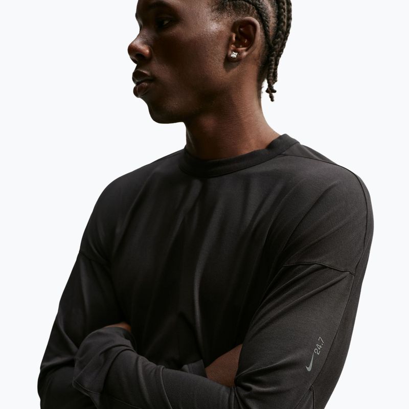 Longsleeve da uomo Nike 24.7 ImpossiblySoft Light black/black/dark smoke grey 4