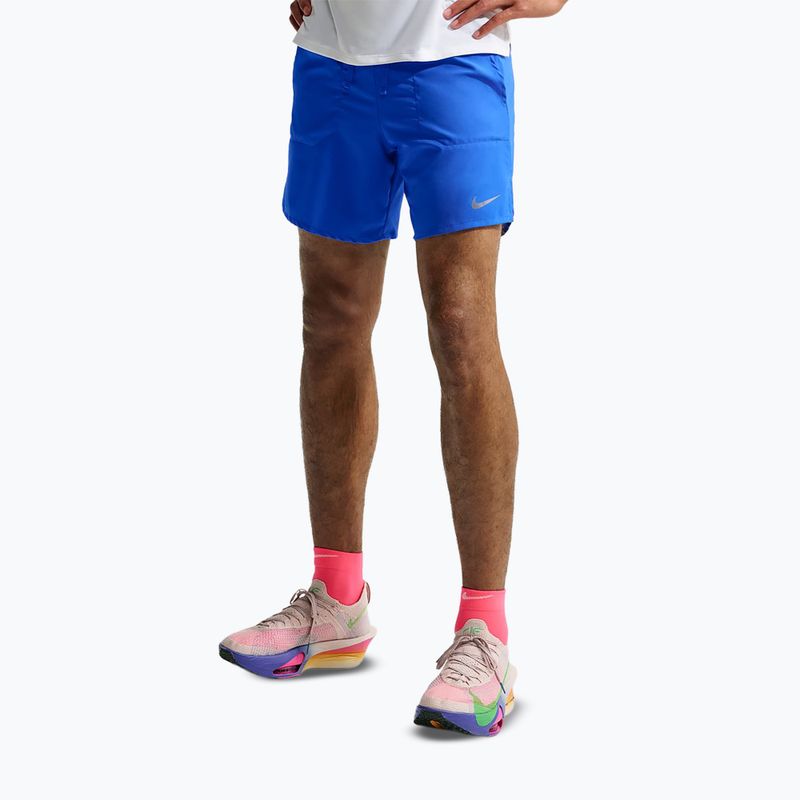 Pantaloncini da corsa da uomo Nike Stride Dri-Fit 2in1 7" hyper royal