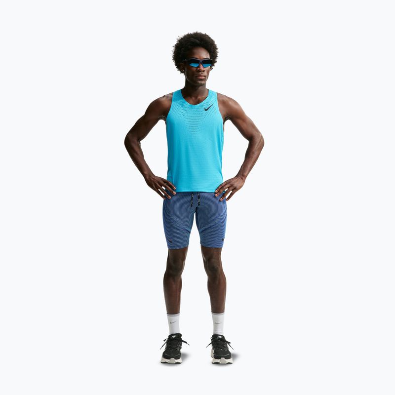 Pantaloncini da corsa da uomo Nike AeroSwift baltic blue/black/old royal/black 2