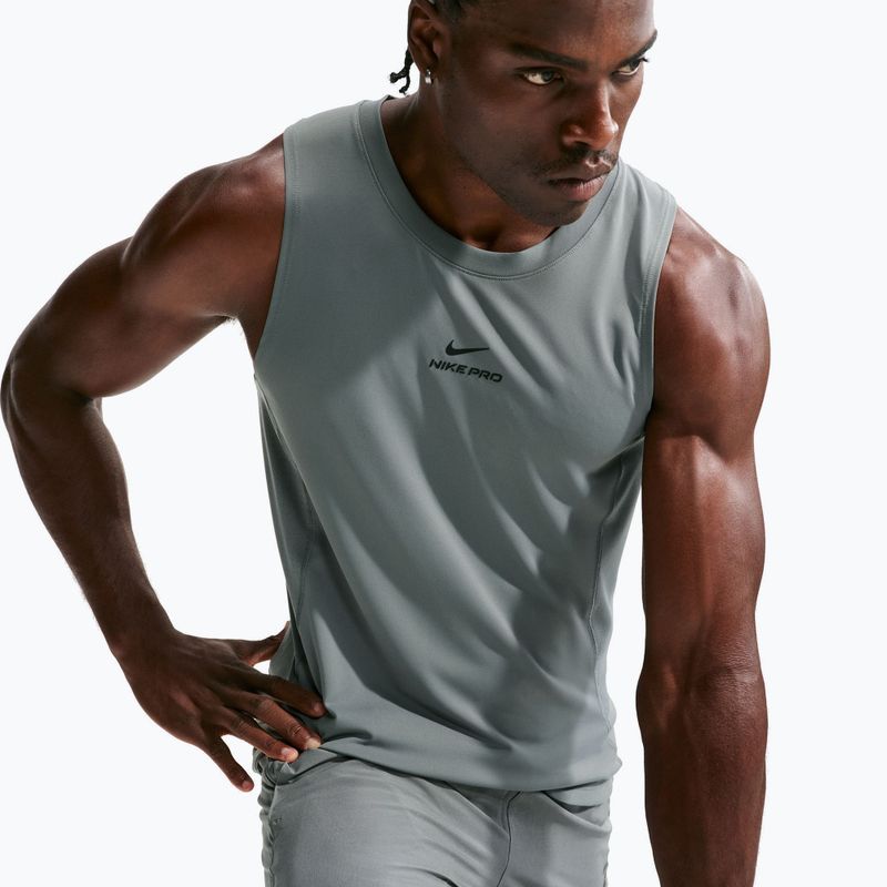 Maglia training da uomo Nike Pro smoke grey/black 5