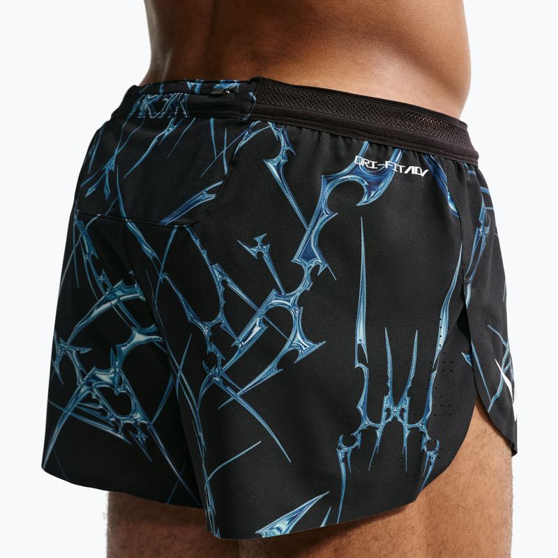 Pantaloncini da corsa da uomo Nike AeroSwift black/white 4