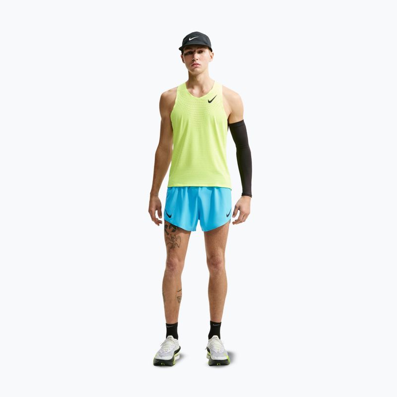 Pantaloncini da corsa da uomo Nike AeroSwift light current blue/black 2