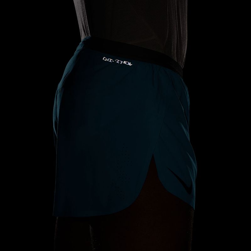 Pantaloncini da corsa da uomo Nike AeroSwift light current blue/black 7