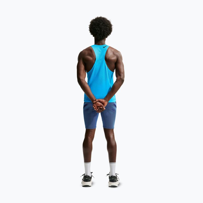 Maglia da corsa da uomo Nike AeroSwift light current blue/black 3