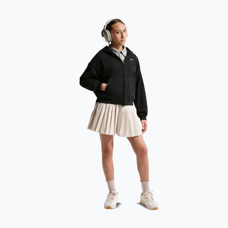 Felpa bambini Nike Sportswear Studio Fleece black/white 3