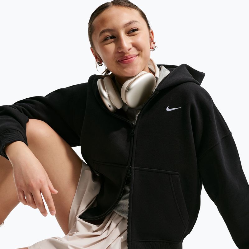 Felpa bambini Nike Sportswear Studio Fleece black/white 4