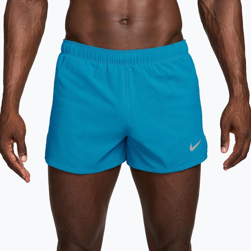 Pantaloncini da corsa da uomo Nike Fast light current blue/black