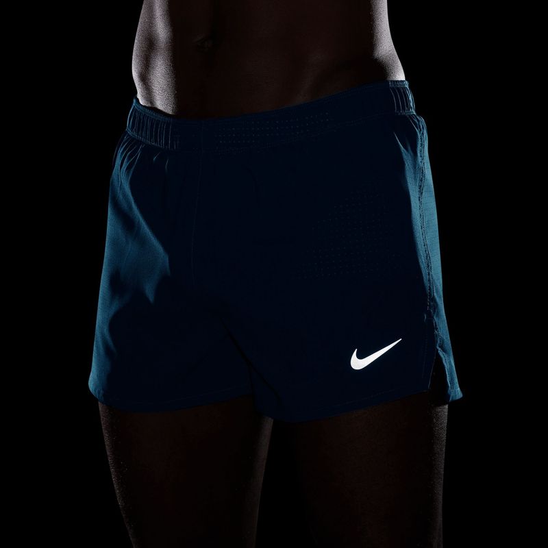 Pantaloncini da corsa da uomo Nike Fast light current blue/black 5