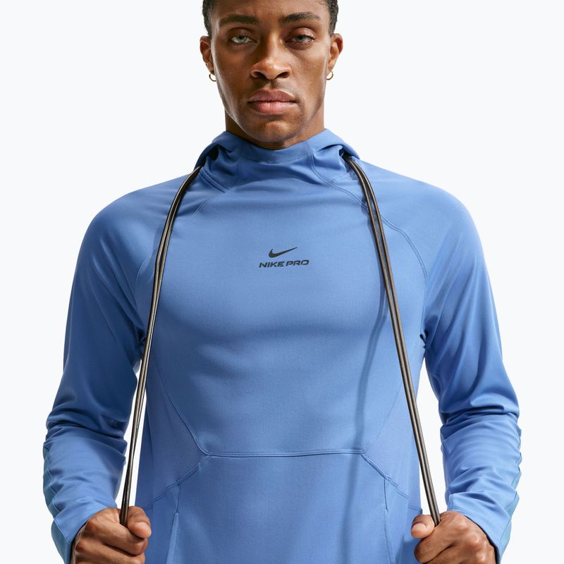 Felpa da allenamento uomo Nike Pro Indigo Storm/Black 4
