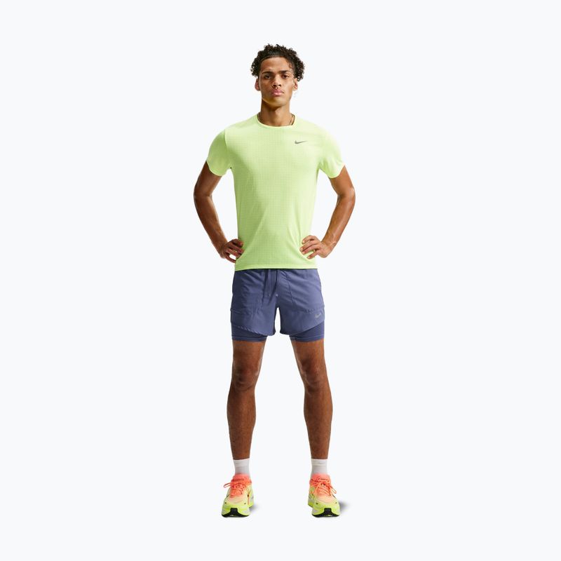 Pantaloncini da corsa da uomo Nike Stride diffused blue 2