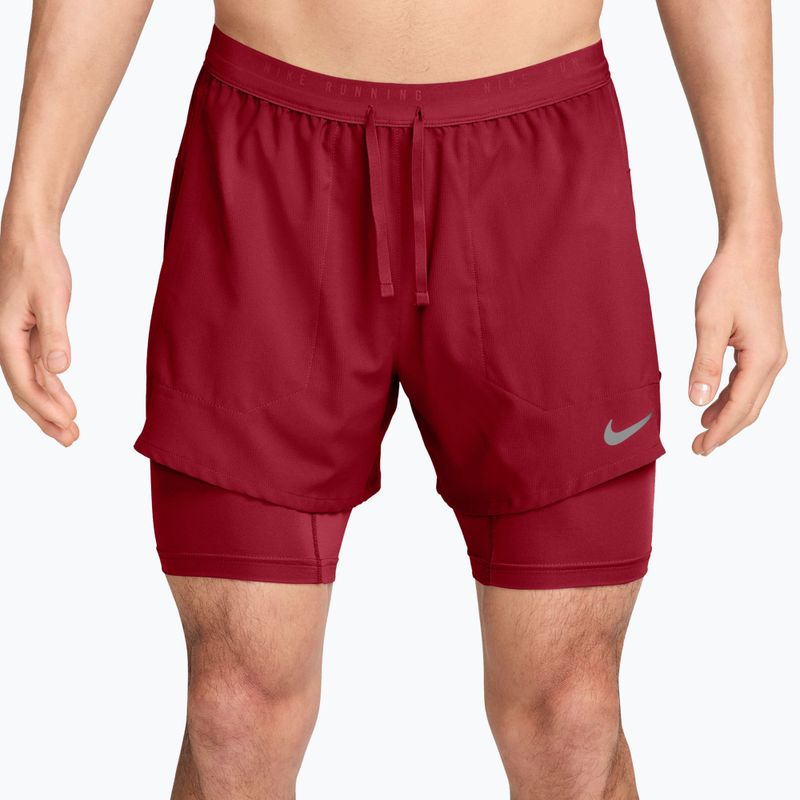 Pantaloncini da corsa da uomo Nike Stride tough red