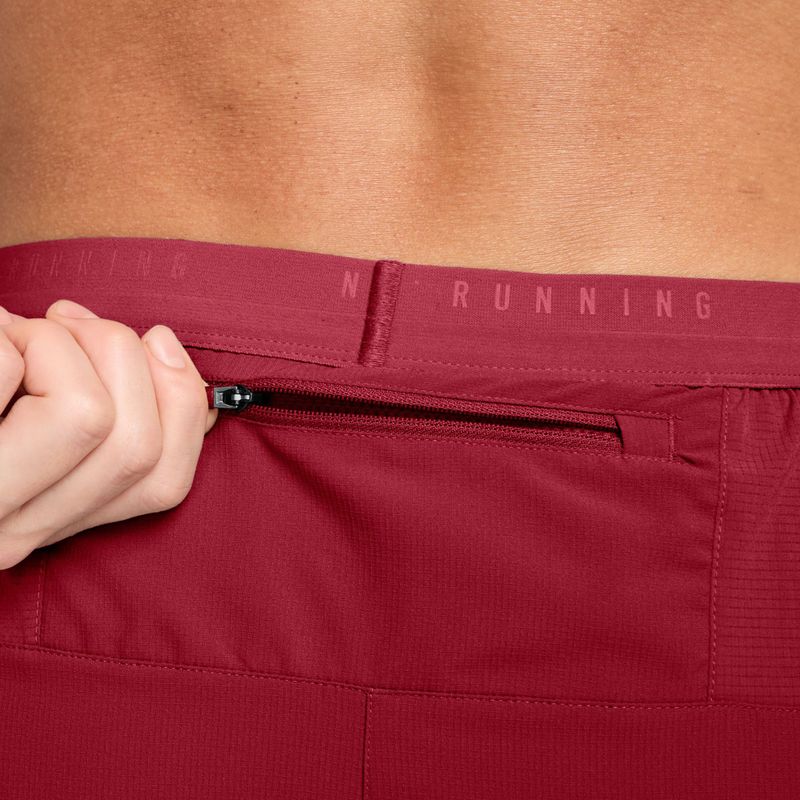 Pantaloncini da corsa da uomo Nike Stride tough red 4