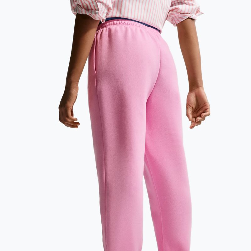 Pantaloni per bambini Nike Sportswear Studio Fleece pink rise/white 4