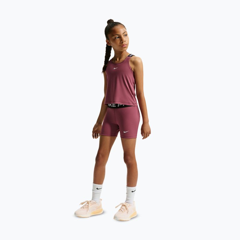 Pantaloncini bambini Nike Pro pink smoke/white 2