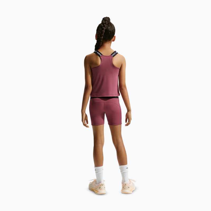 Pantaloncini bambini Nike Pro pink smoke/white 3