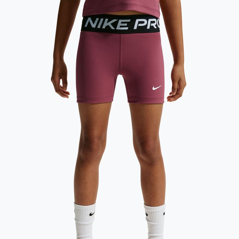 Pantaloncini bambini Nike Pro pink smoke/white 5