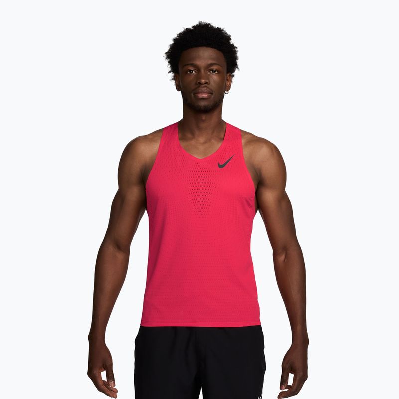 Maglia da corsa da uomo Nike AeroSwift fusion red/black