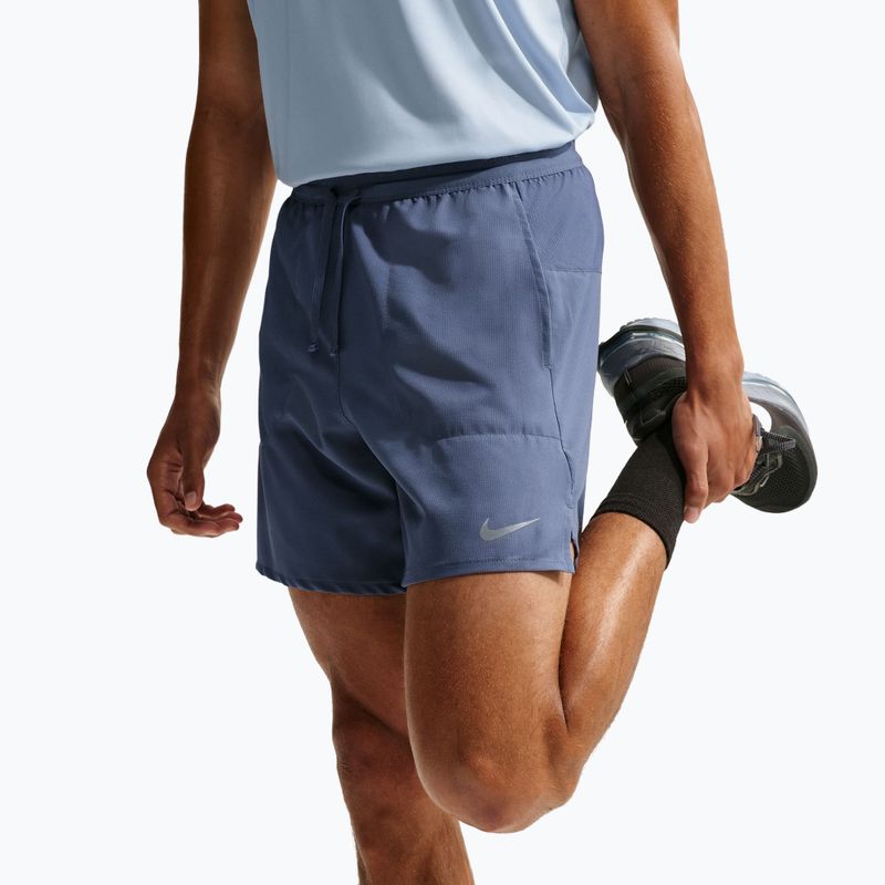 Pantaloncini da corsa da uomo Nike Stride Dri-Fit 2in1 7" diffused blue 5