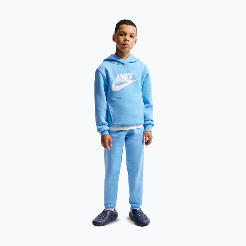 Felpa bambini Nike Sportswear Club Fleece football blue/white 7