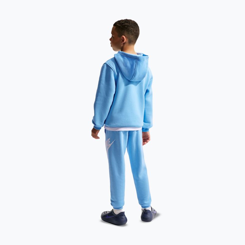 Felpa bambini Nike Sportswear Club Fleece football blue/white 3