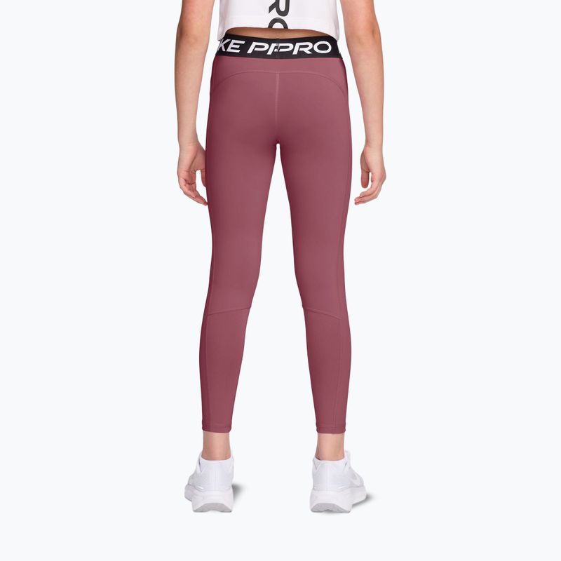 Leggings per bambini Nike Pro pink smoke/white 2