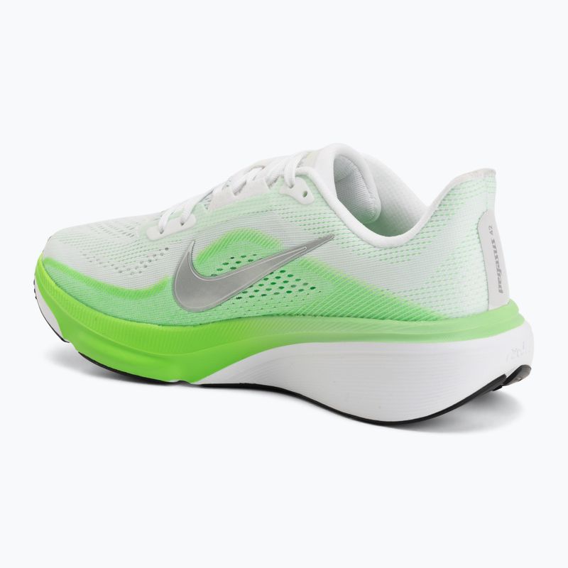 Scarpe da corsa donna Nike Pegasus 42 white/green strike/metallic silver 3