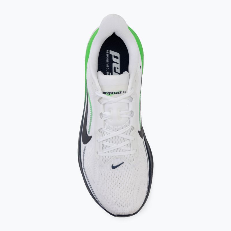 Scarpe da corsa uomo Nike Pegasus 42 white/green spark/midnight navy 5