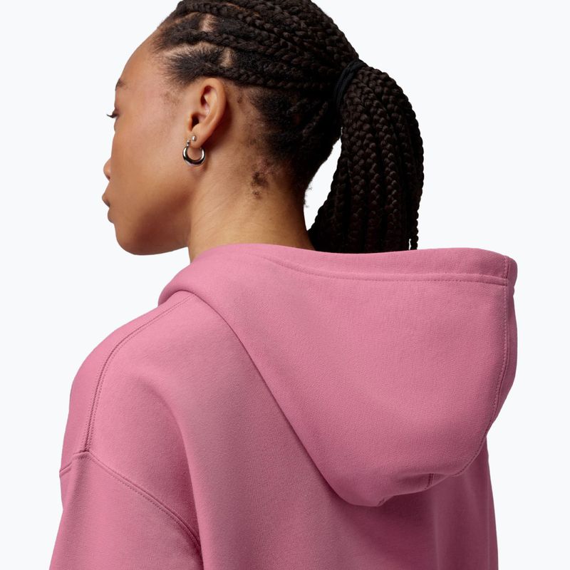 Felpa donna Jordan Fleece Hoodie desert berry/white 5