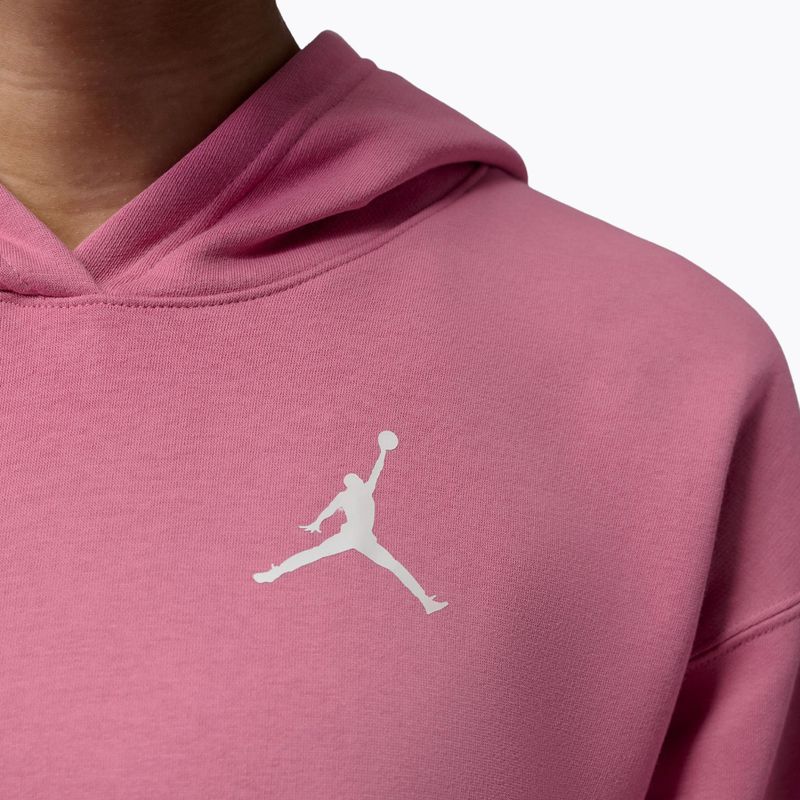 Felpa donna Jordan Fleece Hoodie desert berry/white 6