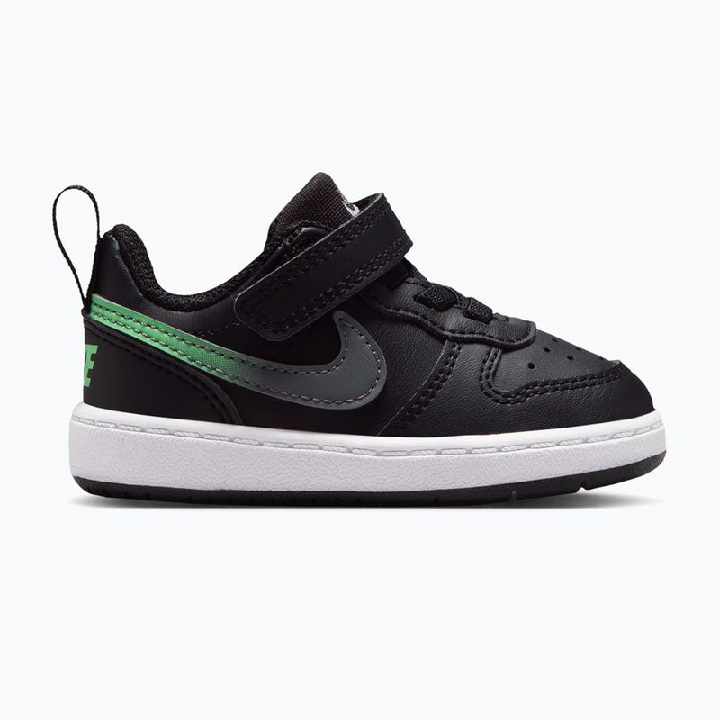 Scarpe per bambini Nike Court Borough Low black/smoke grey/white/illusion green
