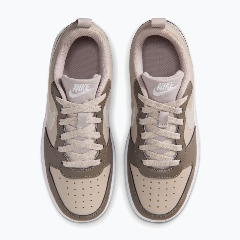 Scarpe per bambini Nike Court Borough Low moon particle/cave stone/white/white 5