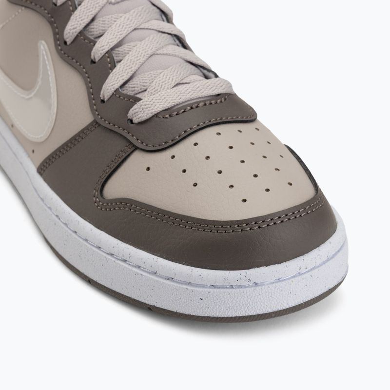 Scarpe Nike Court Borough Low moon particle/cave stone/white/white 7