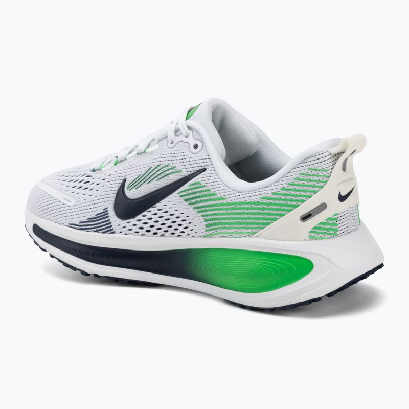 Scarpe da corsa Nike Vomero 18 bianco/verde brillante/blu notte 3