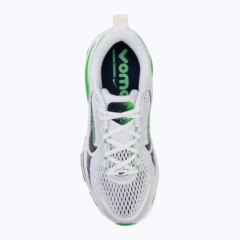 Scarpe da corsa Nike Vomero 18 bianco/verde brillante/blu notte 5