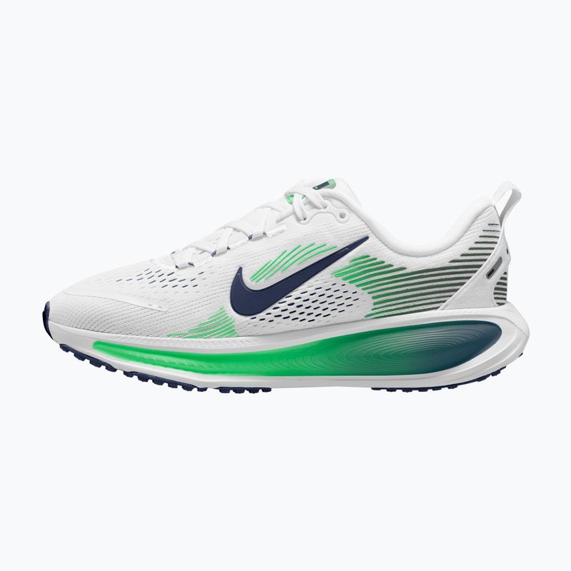 Scarpe da corsa Nike Vomero 18 bianco/verde brillante/blu notte 2
