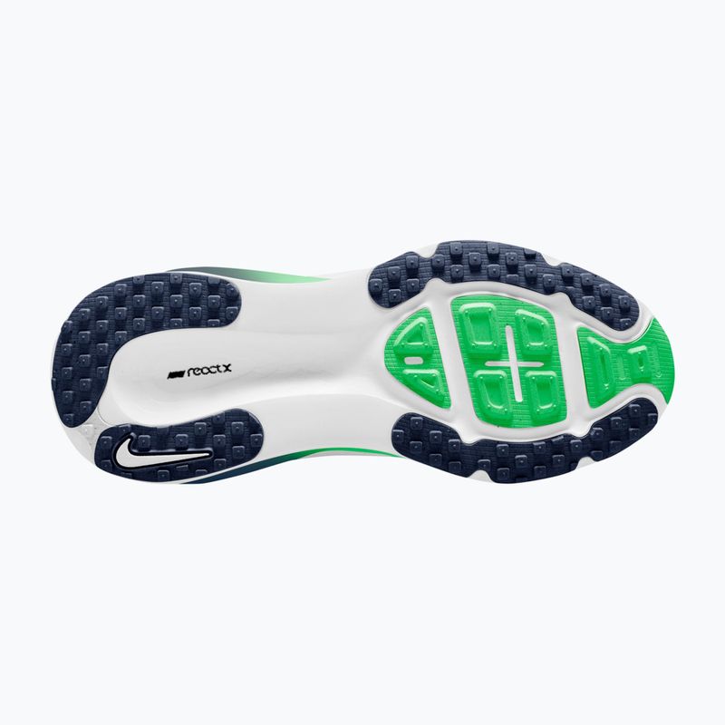 Scarpe da corsa Nike Vomero 18 bianco/verde brillante/blu notte 3