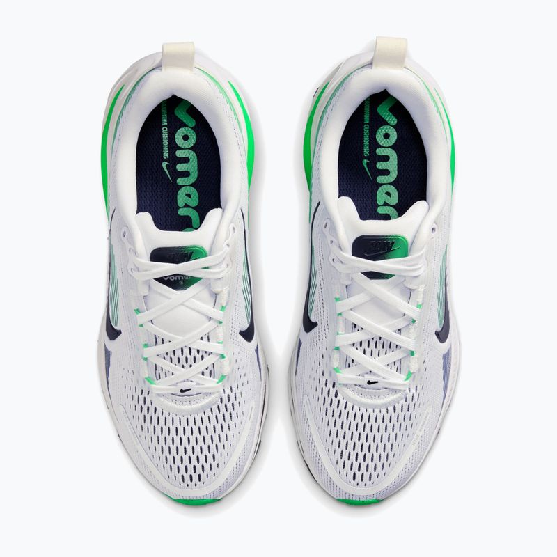 Scarpe da corsa Nike Vomero 18 bianco/verde brillante/blu notte 4
