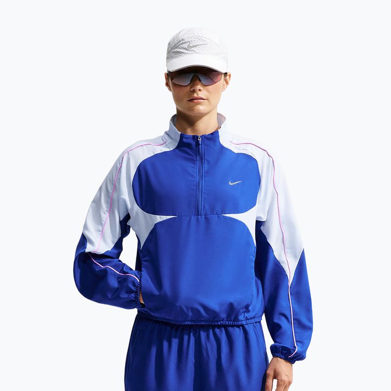 Giacca da corsa donna Nike Tempo Dri-FIT 1/2-Zip old royal/football grey/pink rise