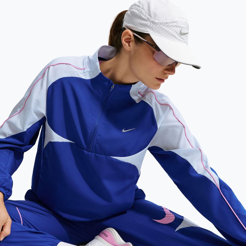Giacca da corsa donna Nike Tempo Dri-FIT 1/2-Zip old royal/football grey/pink rise 5