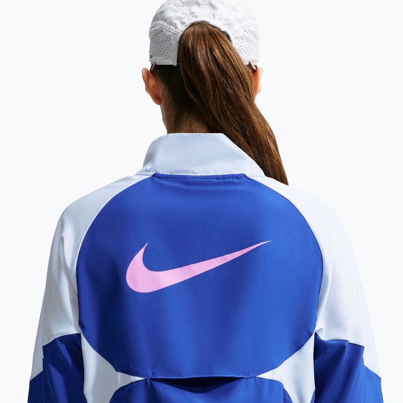 Giacca da corsa donna Nike Tempo Dri-FIT 1/2-Zip old royal/football grey/pink rise 6